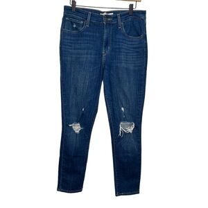 Levi's High Rise Skinny Jeans Distressed Size 31